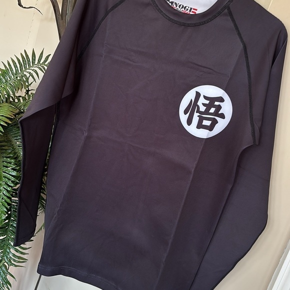 Brand New Nogi Black BJJ Rash Guard XMARTIAL Long Sleeved Men's Compression Top - Picture 7 of 13